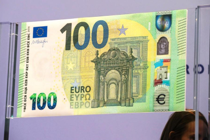 Imagen del nuevo billete de 100 euros.