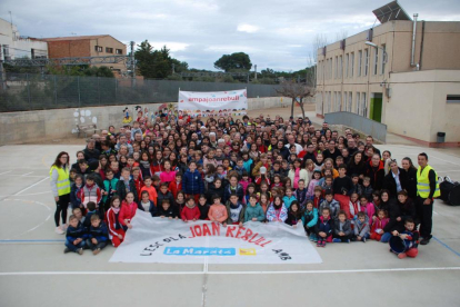 Imatge de la 7a Caminada Solidària organitzada per l'AMPA de l'Escola Joan Rebull.