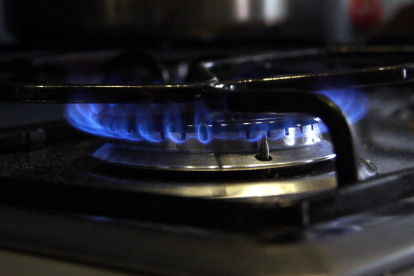 Un fogón de gas natural en imagen de archivo.