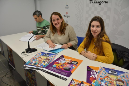 Imagen de la rueda de prensa de presentación del Casal X Nadal y el Parc de Nadal Infantil de Tarragona.