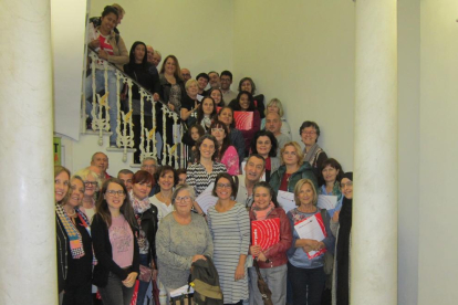 Imatge dels participants en aquesta  trenta-sisena edició del Voluntariat per la llengua a Reus.