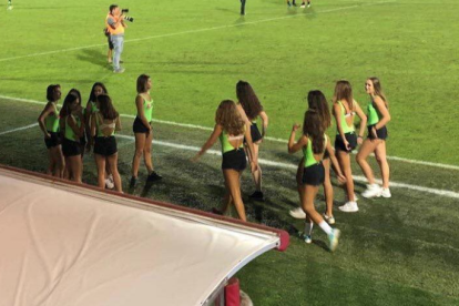 Imagen de las chicas durante un partido.