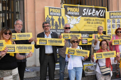 Jordi Pina ha participado en la protesta silenciosa de este jueves.