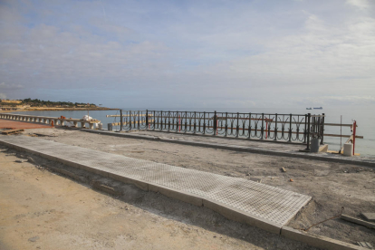 Imagen de las obras en el paseo Marítimo.
