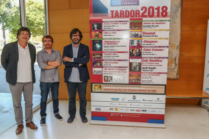 Els responsables de la programació de l'Auditori Josep Carreras, aquest dijous.