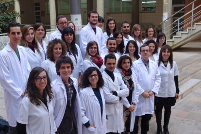 Foto de grup de la Unitat de Nutrició Humana de la Universitat Rovira i Virgili (URV).