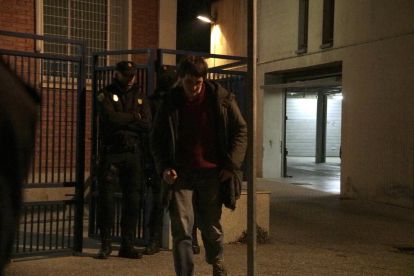 El fotoperiodista Carles Palacio después de salir en libertad.