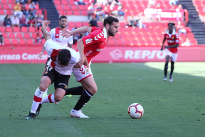 Iván López, durant el Nàstic-Mallorca del passat dissabte, que va acabar 2-1.