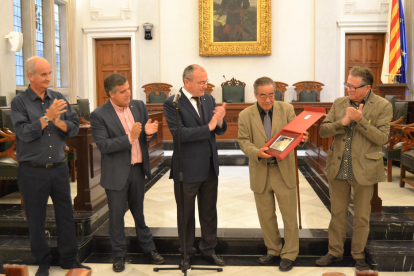 Imatge de l'acte d'entrega del reconeixement a Zaragoza el juny del 2018.