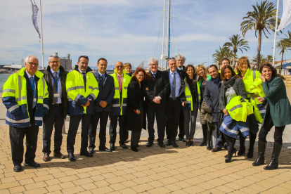 Imagen de la visita institucional de Torra al Port de Tarragona.