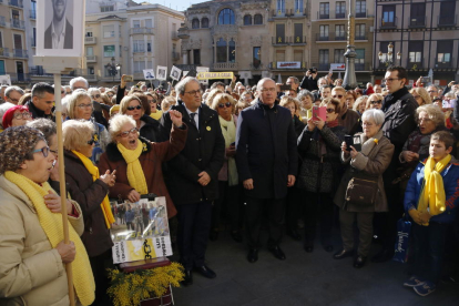 El president de la Generalitat, Quim Torra, participant a la concentració d'Avis i Àvies per la Llibertat de Reus.