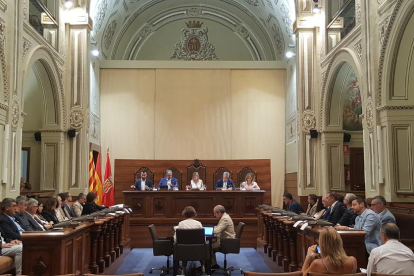 Imagen del pleno de la Diputació de Tarragona de este martes, 16 de julio.