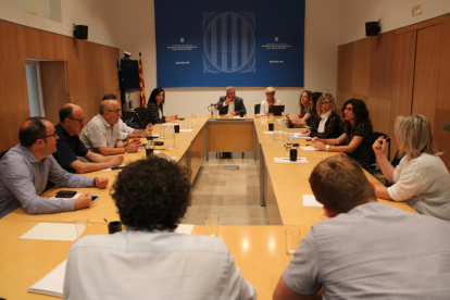 Pla general de la reunió del Consell de Direcció de l'Administració Territorial de la Generalitat a Tortosa. Imatge del 17 de juliol de 2019