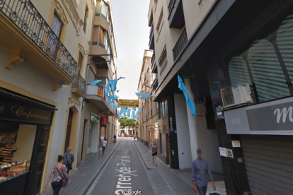 El carrer de Prat de la Riba, un dels que seran objecte de remodelació.
