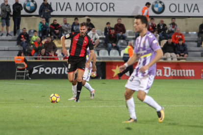 Pichu Atienza en el partido entre el Reus y el Valladolid que está siendo investigado.