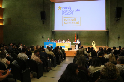 El Consejo Nacional del PDeCAT en el auditorio AXA de Barcelona