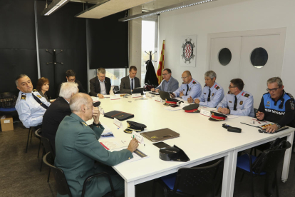 L'alcalde Ricomà va presidir la Junta Local de Seguretat, amb presència de tots els cossos policials.