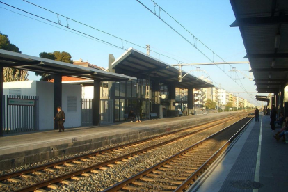 Imagen de la estación en Segur de Calafell.