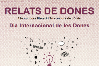 Imagen del cartel del concurso literario 'Relats de Dones'.
