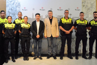 Imagen de la presentación de los nuevos agentes de la Guardia Urbana de Tarragona.