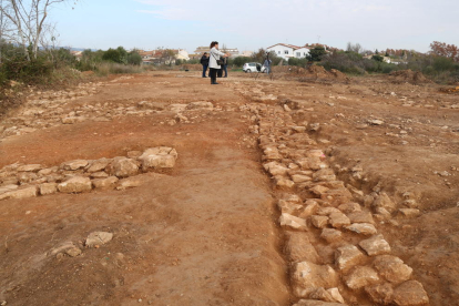 Imatge de les restes trobades al jaciment ibèric de Banyeres del Penedès