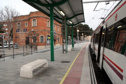 Imagen de la estación de tren de Vila-seca.