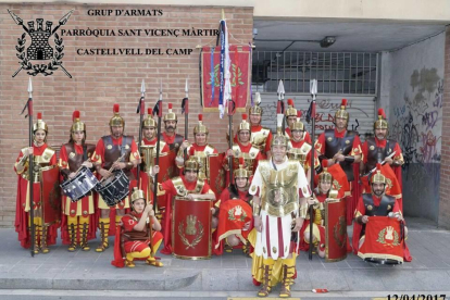 Los actuales integrantes de los Armats de Castellvell.