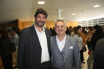 El gerent de la Regió, Ramon Descarrega, amb el responsable de l'àmbit de planificació, Xabier Ansa.