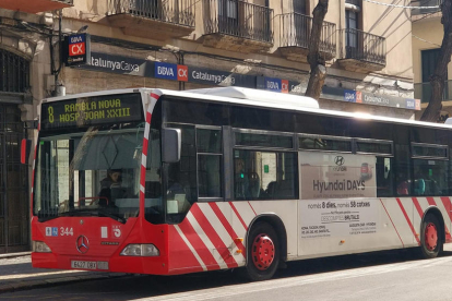 Imatge d'arxiu d'un autobús municipal de Tarragona