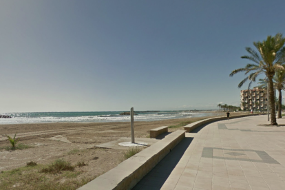 Imatge de la platja de Cunit.