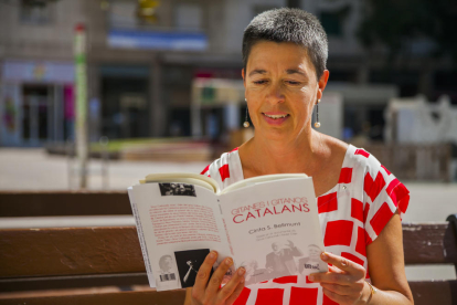 La periodista i escriptora, aquest dimecres a la plaça Verdaguer de Tarragona.