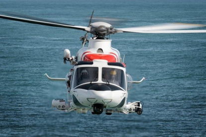 Imatge d'un helicòpter de Salvament Marítim.