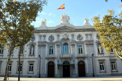 La façana del Tribunal Suprem, on se celebrarà el judici.