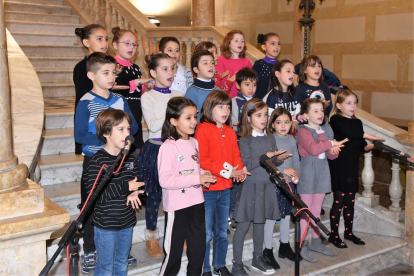 Actuació de la coral de l?Escola Municipal de Música de Tarragona.
