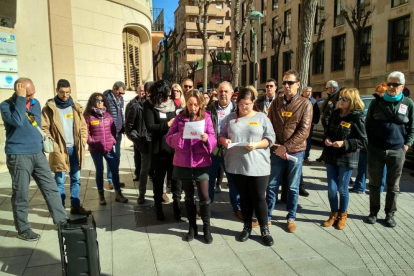 Concentració de CCOO i UGT a Tarragona.