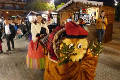 El leño Arriero, presente en el Mercado de Navidad de Salou.