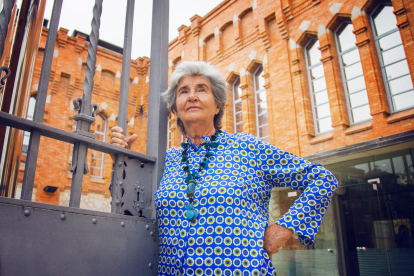 La pionera del aire madrileña Bettina Kadner el pasado jueves en el Rectorado de la URV, en Tarragona.
