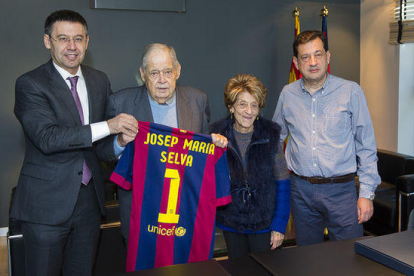 Josep Maria Bartomeu el va rebre el febrer del 2015.