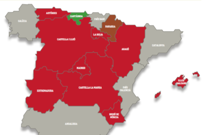 Mapa estatal de las elecciones municipales del 26-M.