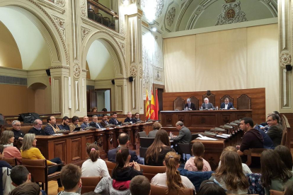 Imagen del pleno de la Diputació de Tarragona de este 22 de febrero.