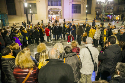 Imagen de la concentración en la plaza Corsini.