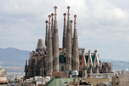 Imatge del temple de la Sagrada Família de BArcelona.