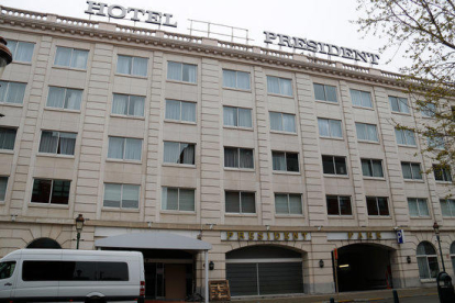 El hotel President Park, ahora cerrado, en Bruselas.