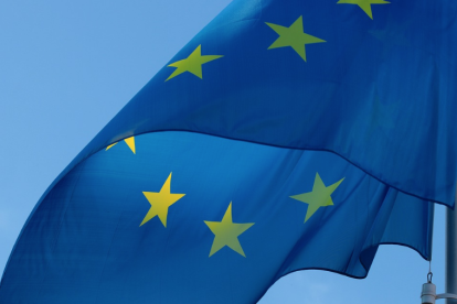 Imagen de la bandera de la Unión Europea.