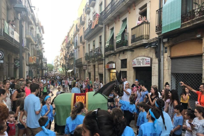 Imatge de la Mulassa de Tarragona durant les festes de Santa Tecla.