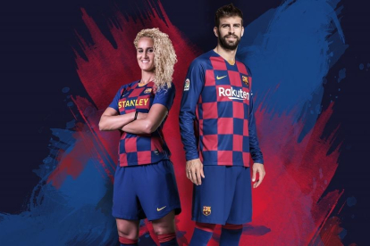 Imatge oficial de la samarreta del Barça per la pròxima temporada.