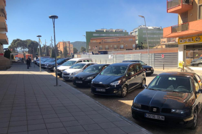 Imatge de les noves places d'aparcament.