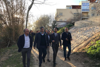 El conseller de Territori i Sostenibilitat, Damià Calvet, ha visitat Valls.