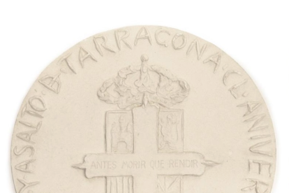 Imatge de la medalla que s'exposarà a la Casa Castellarnau.