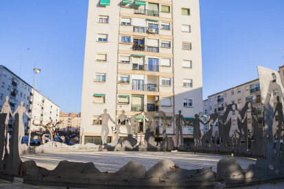 La plaza de la Sardana, en una imagen del marzo pasado.